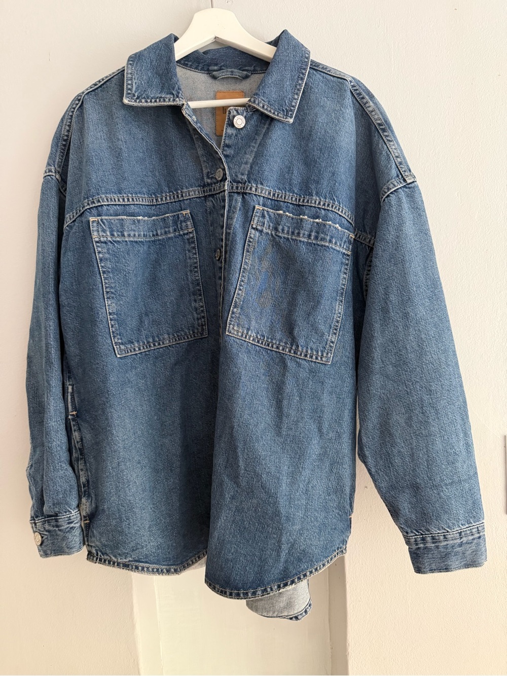 GAP Blue Denim Jacket Shirt - over sized fit